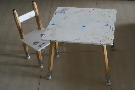 Children's table with chair