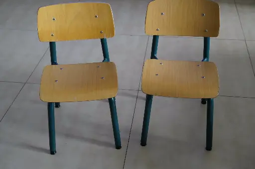 Two sturdy children's chairs